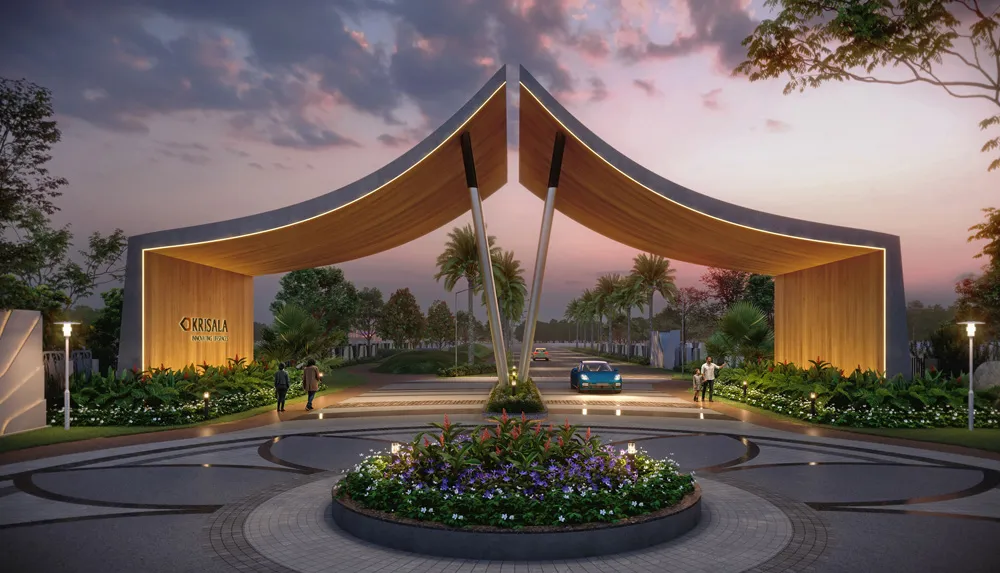 Zen Garden and Water Features - Krisala Developers